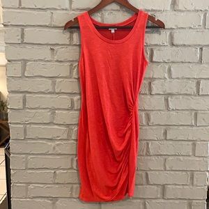 Coral Cinch Dress 🏖